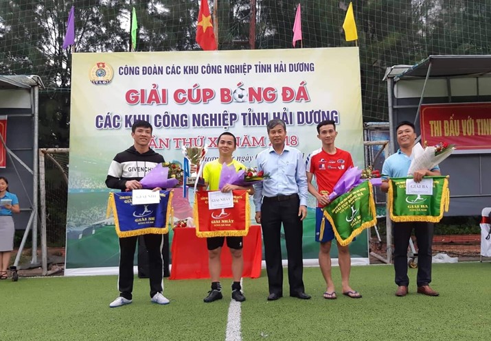 May Tinh Lợi bảo vệ thành công ngôi vô địch giải vô địch các KCN Tỉnh Hải Dương lần thứ X